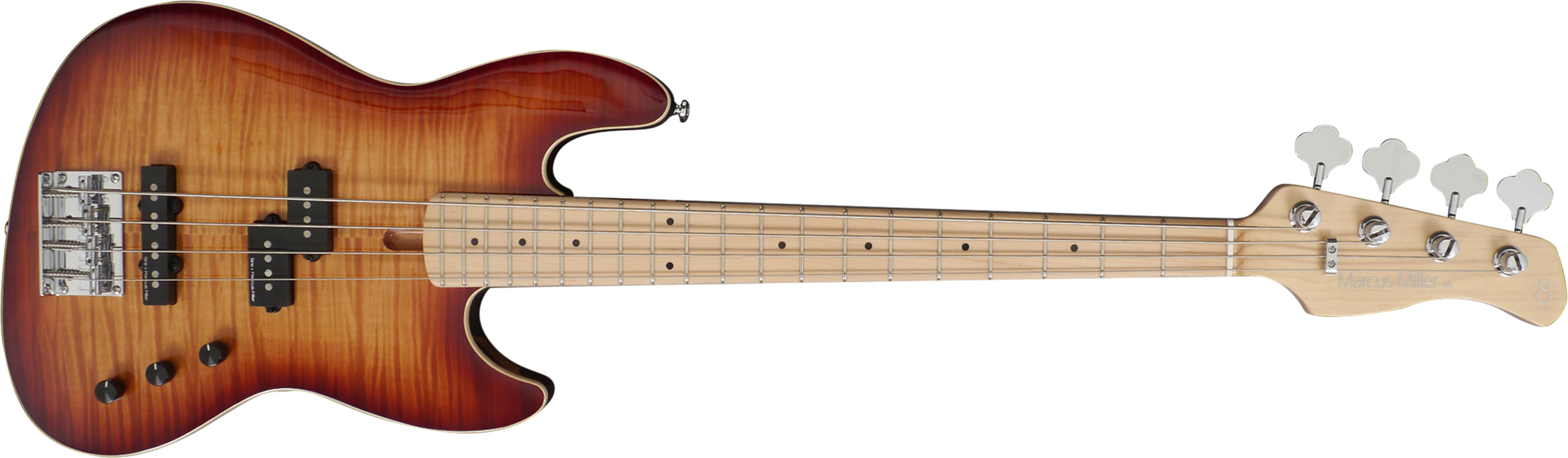 Marcus Miller U5 Alder Fretless 4st Mn - Tobacco Sunburst - Solid body elektrische bas - Main picture