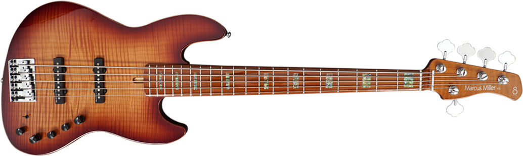 Marcus Miller V10 Swamp Ash 5st 2nd Generation Mn Sans Housse - Tobacco Sunburst - Solid body elektrische bas - Main picture