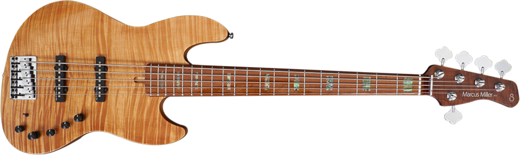 Marcus Miller V10 Swamp Ash 5st 2nd Generation Mn Sans Housse - Natural - Solid body elektrische bas - Main picture