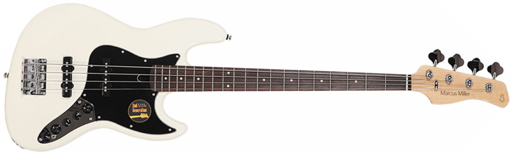 Marcus Miller V3 4st 2nd Generation Rw Sans Housse - Antique White - Solid body elektrische bas - Main picture