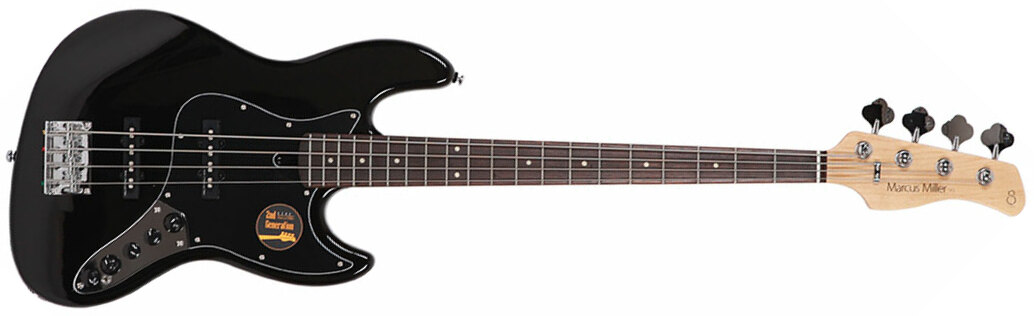 Marcus Miller V3 4st 2nd Generation Rw Sans Housse - Black - Solid body elektrische bas - Main picture