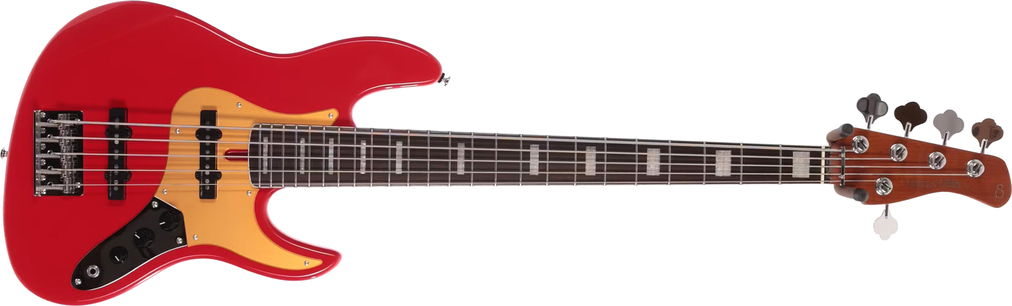Marcus Miller V5 24 Fret 5st 5c Rw - Dakota Red - Solid body elektrische bas - Main picture