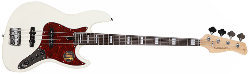 Marcus Miller V7 Alder 4st 2nd Generation 4-cordes Eb Sans Housse - Antique White - Solid body elektrische bas - Main picture