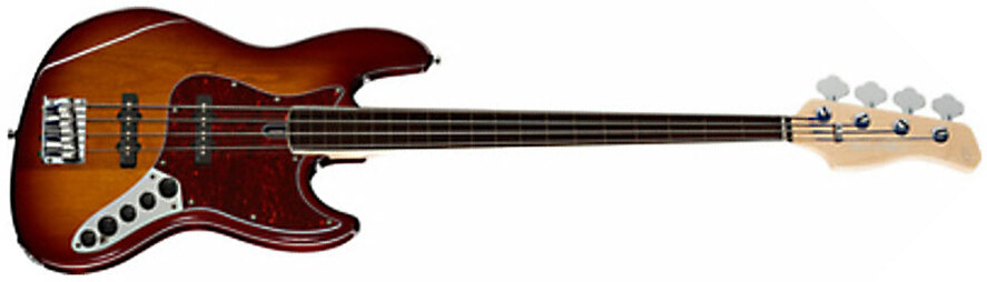 Marcus Miller V7 Alder 4st 2nd Generation Fretless Eb Sans Housse - Tobacco Sunburst - Solid body elektrische bas - Main picture