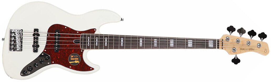 Marcus Miller V7 Alder 5st 2nd Generation 5-cordes Eb Sans Housse - Antique White - Solid body elektrische bas - Main picture