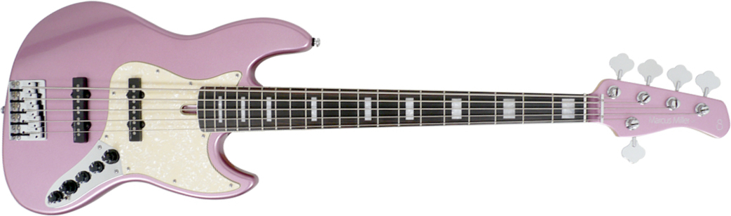 Marcus Miller V7 Alder 5st 2nd Generation 5-cordes Eb Sans Housse - Burgundy - Solid body elektrische bas - Main picture