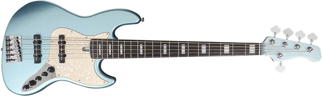 Marcus Miller V7 Alder 5st 2nd Generation 5-cordes Eb Sans Housse - Lake Placid Blue - Solid body elektrische bas - Main picture