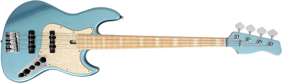 Marcus Miller V7 Swamp Ash 4st 2nd Generation 4-cordes Mn Sans Housse - Lake Placid Blue - Solid body elektrische bas - Main picture
