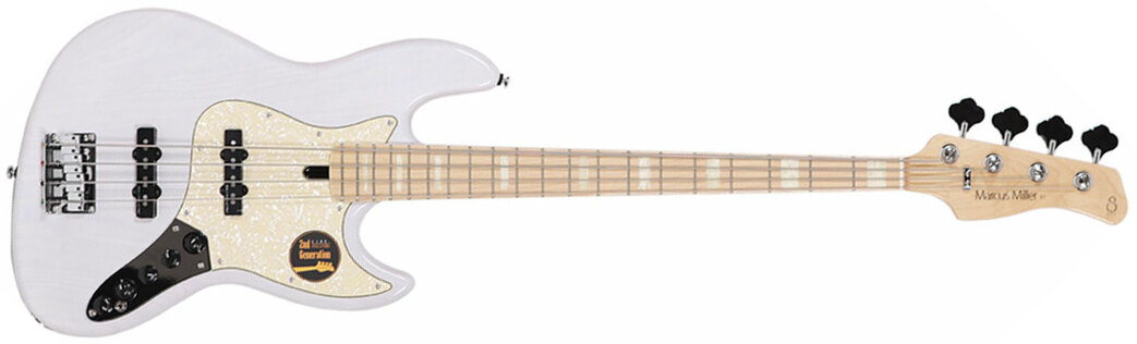 Marcus Miller V7 Swamp Ash 4st 2nd Generation Mn Sans Housse - White Blonde - Solid body elektrische bas - Main picture