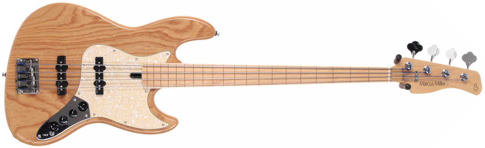 Marcus Miller V7 Swamp Ash Fretless 4st 2nd Generation Active Mn - Natural - Solid body elektrische bas - Main picture