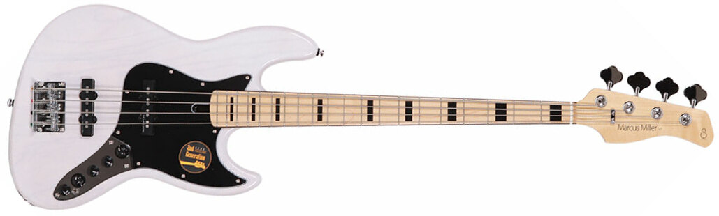 Marcus Miller V7 Vintage Ash 4-string 2nd Generation Mn Sans Housse - White Blonde - Solid body elektrische bas - Main picture