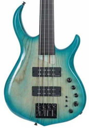 Solid body elektrische bas Marcus miller M5 Swamp Ash 4ST Fretless - Transparent blue