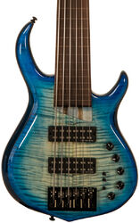 Solid body elektrische bas Marcus miller M7 Swamp Ash 6ST Fretless 2nd Gen - Transparent blue