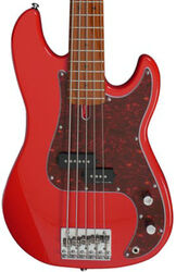 Solid body elektrische bas Sire Marcus Miller P5 Alder 5ST 5-String - Dakota red