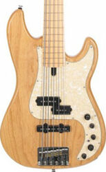 Solid body elektrische bas Marcus miller P7 Swamp Ash 5ST 2nd Gen Fretless - Natural