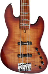 Solid body elektrische bas Marcus miller V10 Swamp Ash 5ST 2nd Gen (No Bag) - Tobacco sunburst