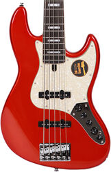 Solid body elektrische bas Marcus miller V7 Alder 5ST 2nd Gen (No Bag) - Bright metallic red