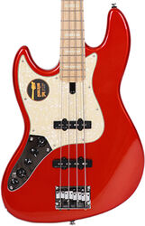 Solid body elektrische bas Sire Marcus Miller V7 Swamp Ash 4ST LH (2nd Gen) - Bright metallic red