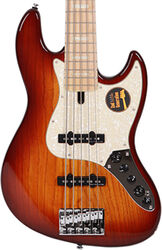 Solid body elektrische bas Sire Marcus Miller V7 Swamp Ash 5ST 5-String (2nd Gen) - Tobacco sunburst