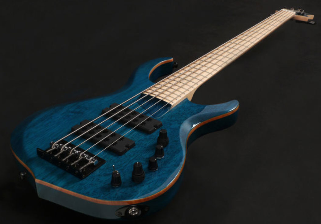 Marcus Miller M2 5st Tbl Gaucher Lh Active Mn - Trans Blue - Solid body elektrische bas - Variation 2