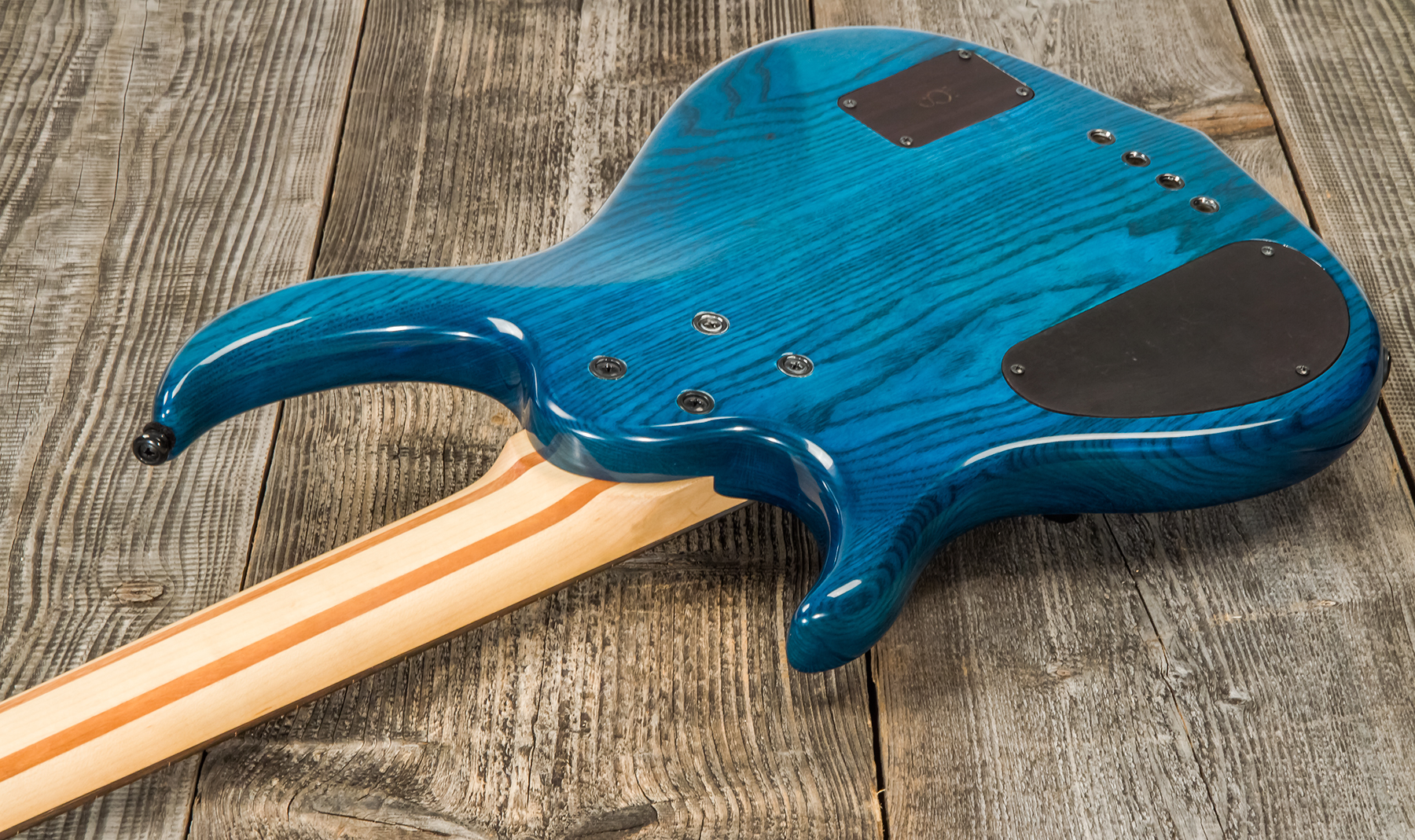 Marcus Miller M5 Swamp Ash 4st Fl Active Eb - Transparent Blue - Solid body elektrische bas - Variation 4