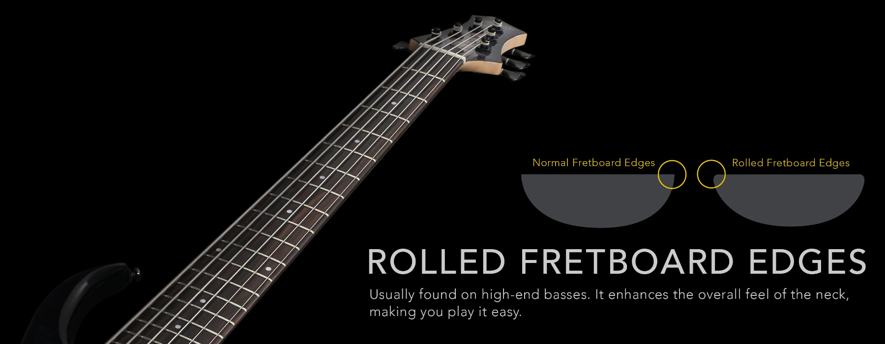 Marcus Miller M7 Swamp Ash 6st Fretless 6c Active Eb - Transparent Blue - Solid body elektrische bas - Variation 7