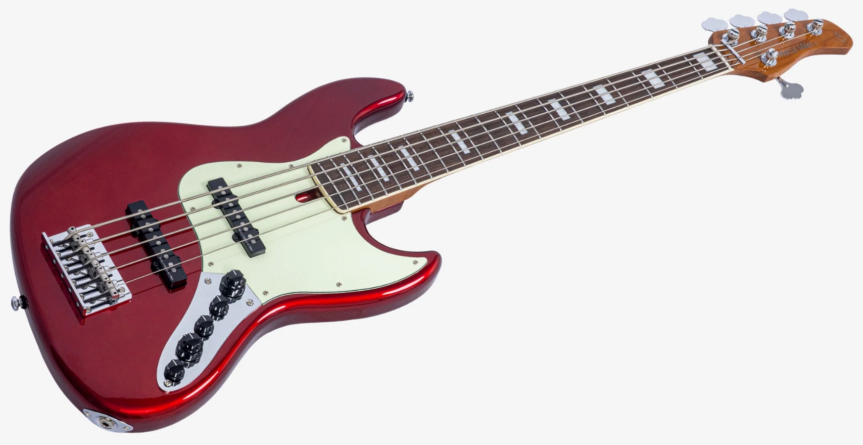 Marcus Miller Marcus Miller V7 Alder 2nd Gen 5st 5c Active Mn - Candy Apple Red - Solid body elektrische bas - Variation 2