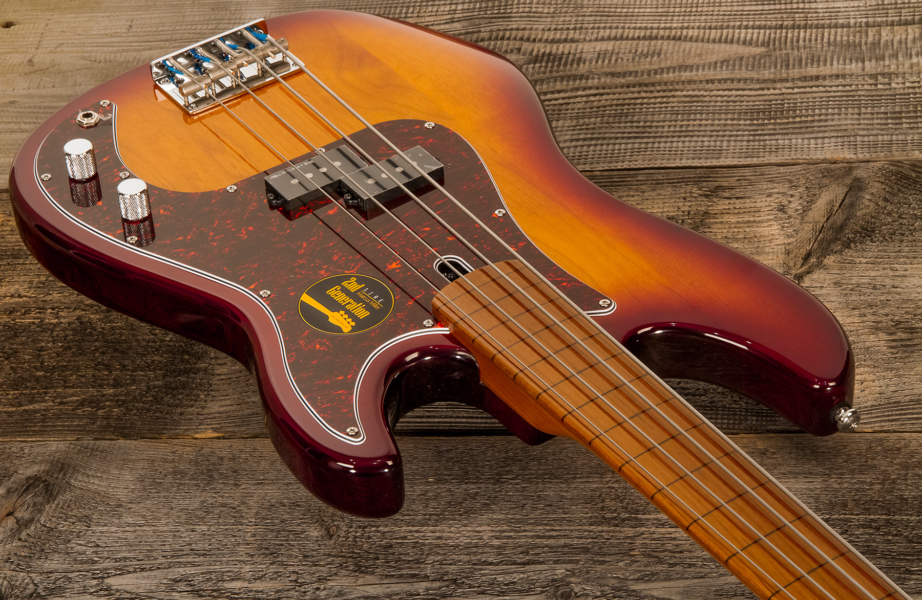 Marcus Miller P5 Alder 4st Fretless Mn - Tobacco Sunburst - Solid body elektrische bas - Variation 1