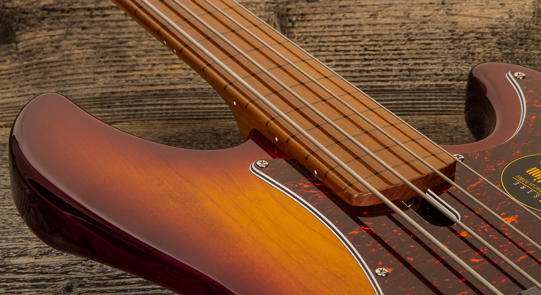 Marcus Miller P5 Alder 4st Fretless Mn - Tobacco Sunburst - Solid body elektrische bas - Variation 4