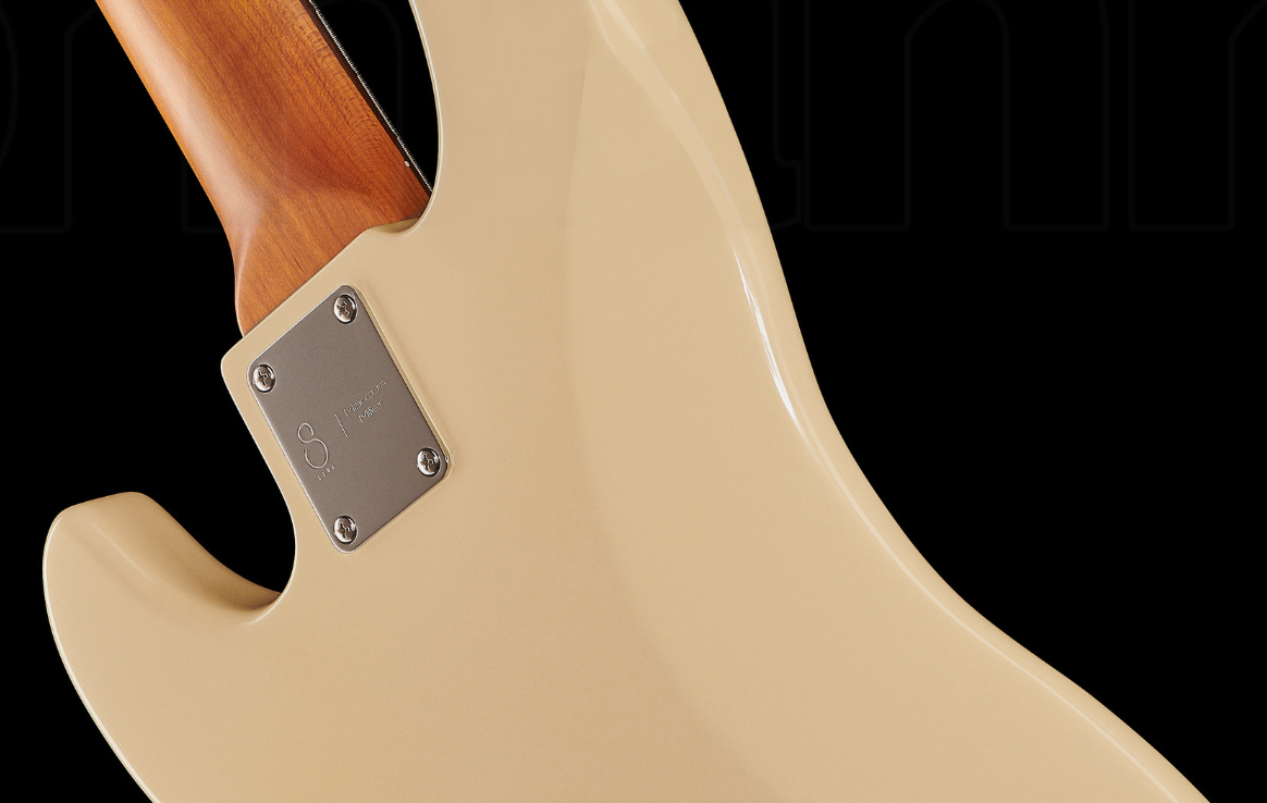 Marcus Miller P5r 5st 5c Rw - Vintage White - Solid body elektrische bas - Variation 2
