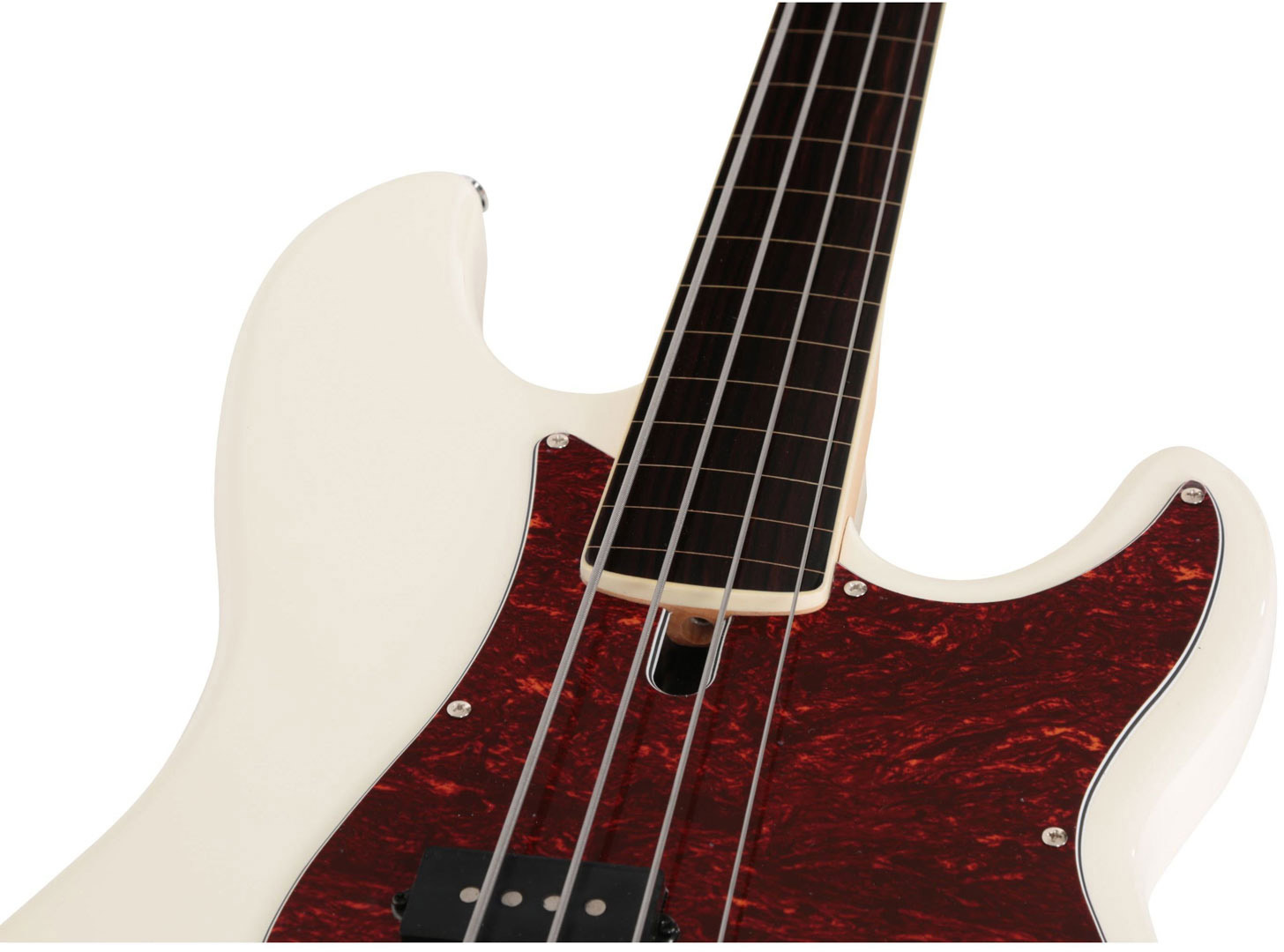 Marcus Miller P7 Alder 4st Fretless 2nd Generation Active Eb - Antique White - Solid body elektrische bas - Variation 3