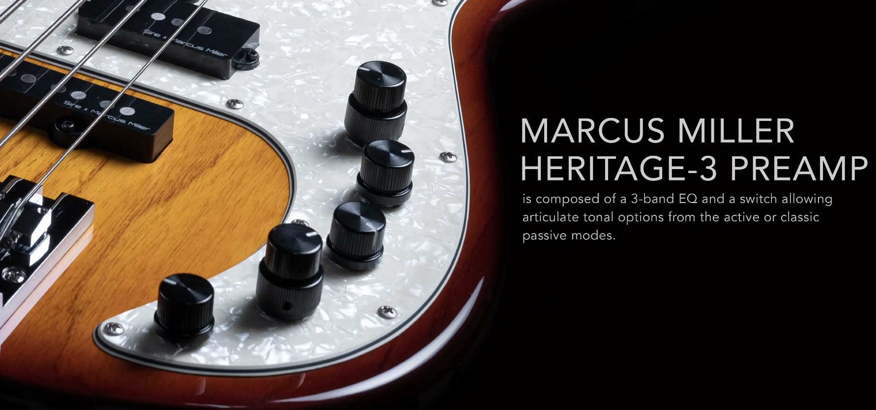Marcus Miller P8 5st 5c Active Mn - Tobacco Sunburst - Solid body elektrische bas - Variation 2
