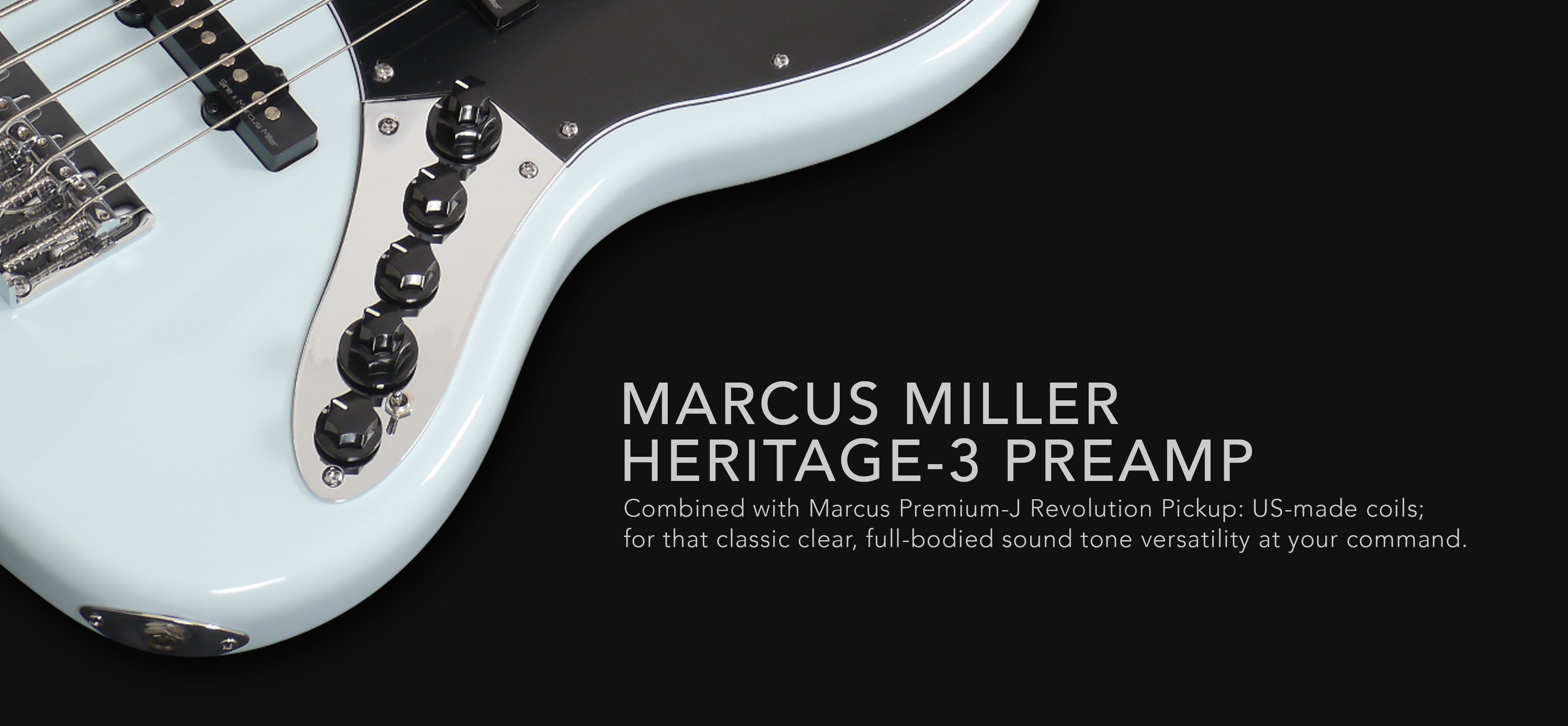Marcus Miller V3 4st 2nd Generation Active Rw Sans Housse - Sonic Blue - Solid body elektrische bas - Variation 1