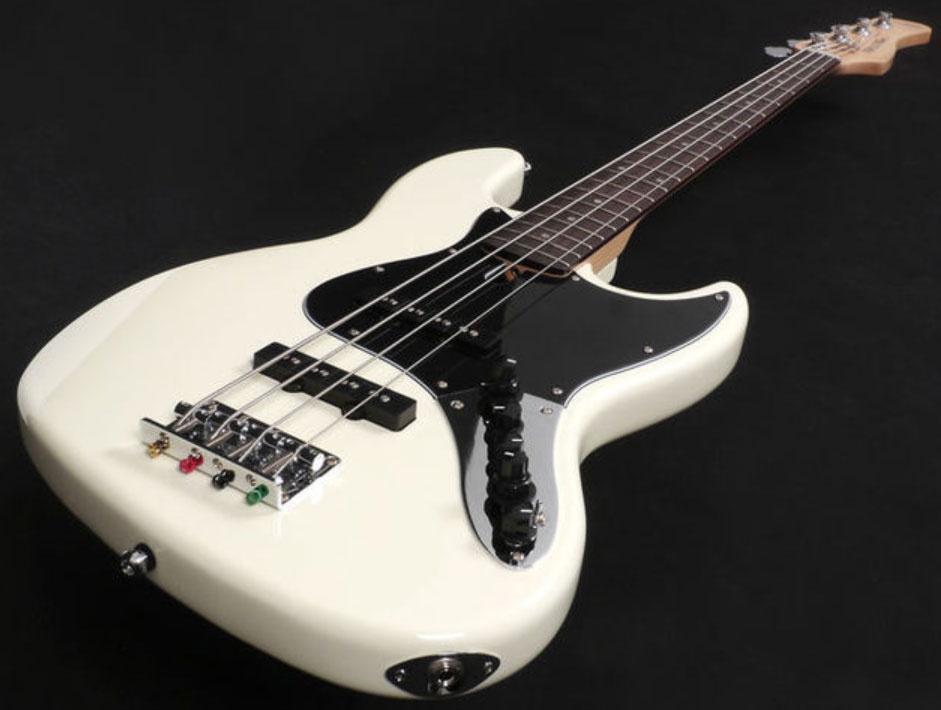 Marcus Miller V3 4st Awh Gaucher Lh Active Rw - Antique White - Solid body elektrische bas - Variation 2