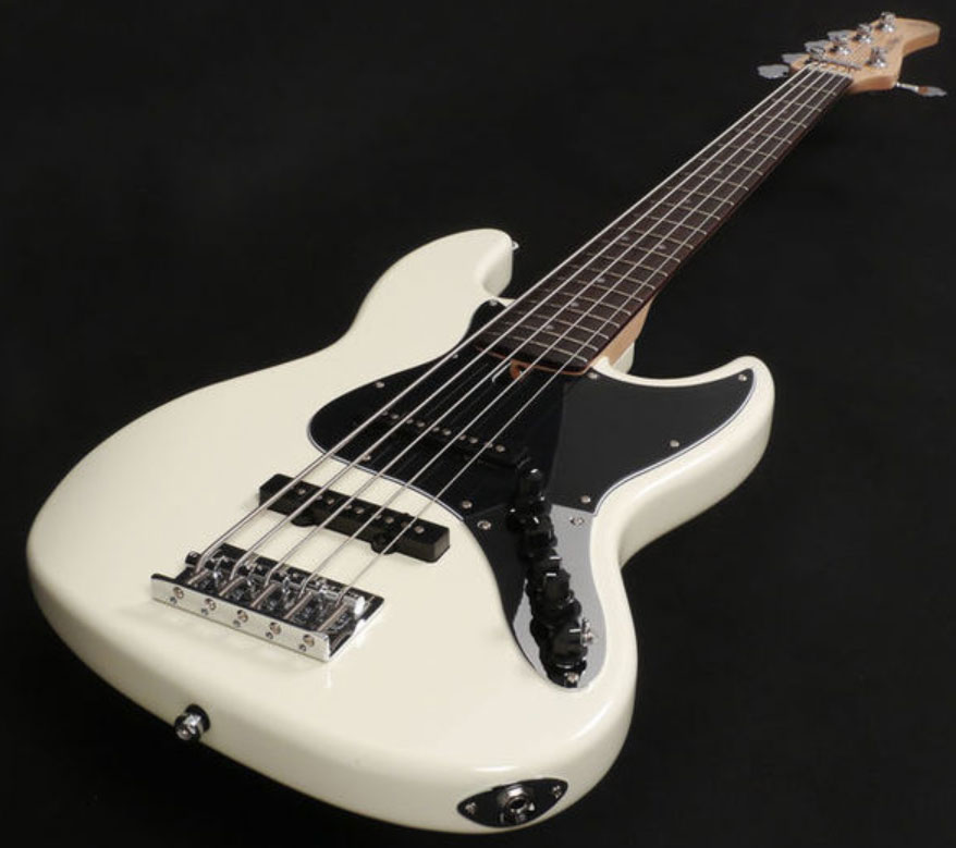 Marcus Miller V3 5st 2nd Generation Awh Active Rw - Antique White - Solid body elektrische bas - Variation 2