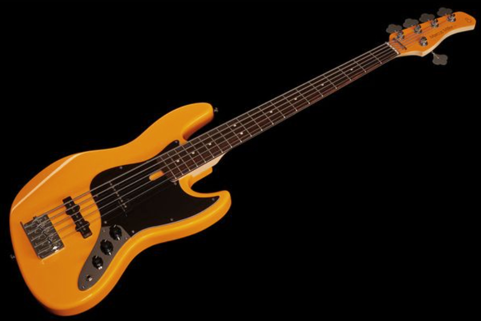 Marcus Miller V3p 5st 5c Rw - Orange - Solid body elektrische bas - Variation 2