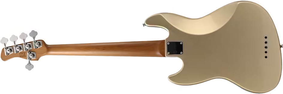 Marcus Miller V5 Alder 5st Mn - Champagne Gold Metallic - Solid body elektrische bas - Variation 1