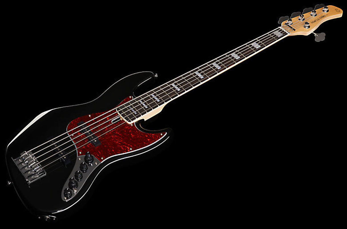Marcus Miller V7 Alder 5st 2nd Generation 5-cordes Eb Sans Housse - Black - Solid body elektrische bas - Variation 1