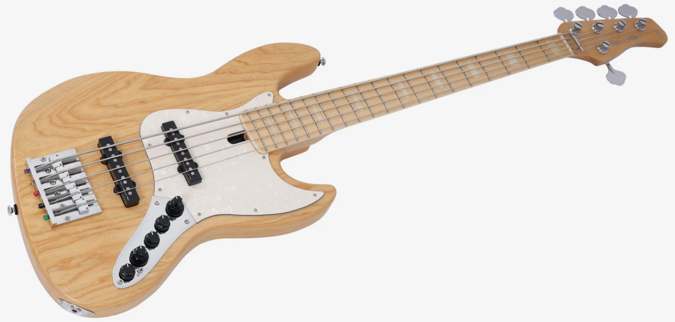 Marcus Miller V7 Ash Reissue 5st 5c Active Mn - Natural Satin - Solid body elektrische bas - Variation 2