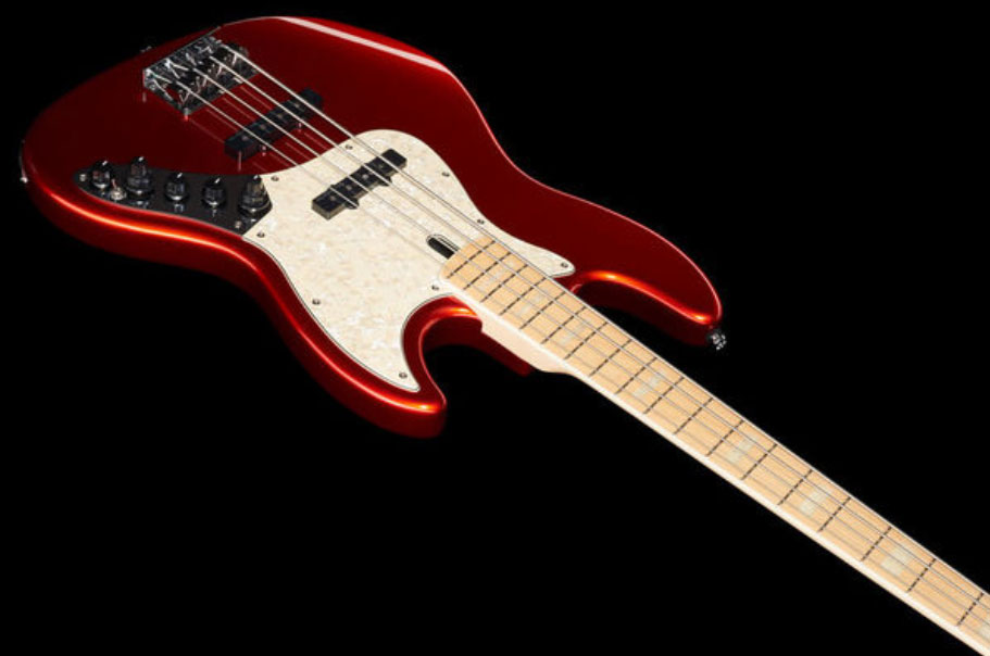 Marcus Miller V7 Swamp Ash 4st 2nd Generation Mn Sans Housse - Bright Metallic Red - Solid body elektrische bas - Variation 1