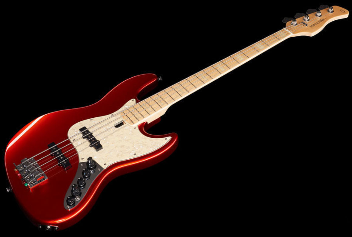 Marcus Miller V7 Swamp Ash 4st 2nd Generation Mn Sans Housse - Bright Metallic Red - Solid body elektrische bas - Variation 2
