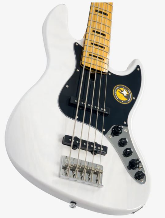 Marcus Miller V7 Vintage Alder 5st Awh Mn Active - Antique White - Solid body elektrische bas - Variation 2