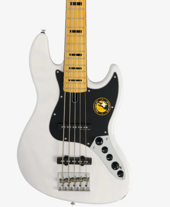 Marcus Miller V7 Vintage Alder 5st Awh Mn Active - Antique White - Solid body elektrische bas - Variation 3