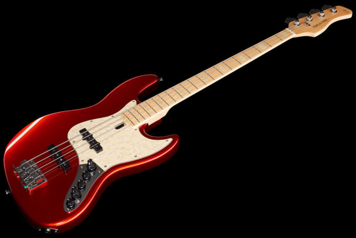 Marcus Miller V7 Vintage Ash 4-string 2nd Generation Mn Sans Housse - Bright Red Metallic - Solid body elektrische bas - Variation 1