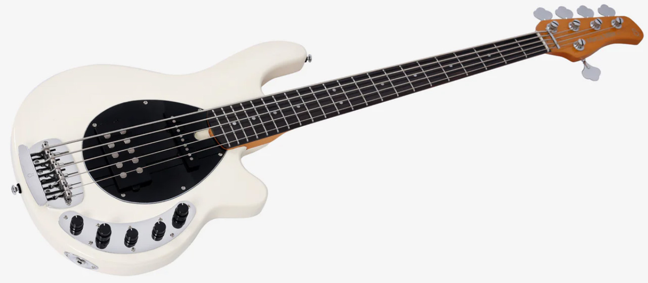 Marcus Miller Z7 Alder 5st 5c Active Eb - Antique White - Solid body elektrische bas - Variation 2