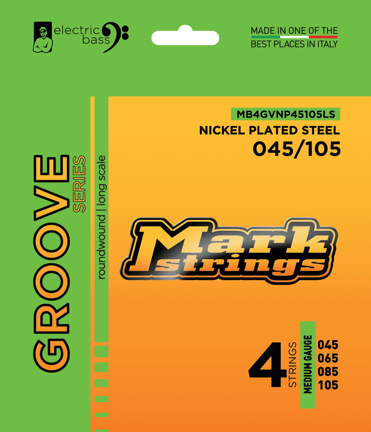 Markbass Jeu De 4 Cordes Groove Series 045-105 - Elektrische bassnaren - Main picture