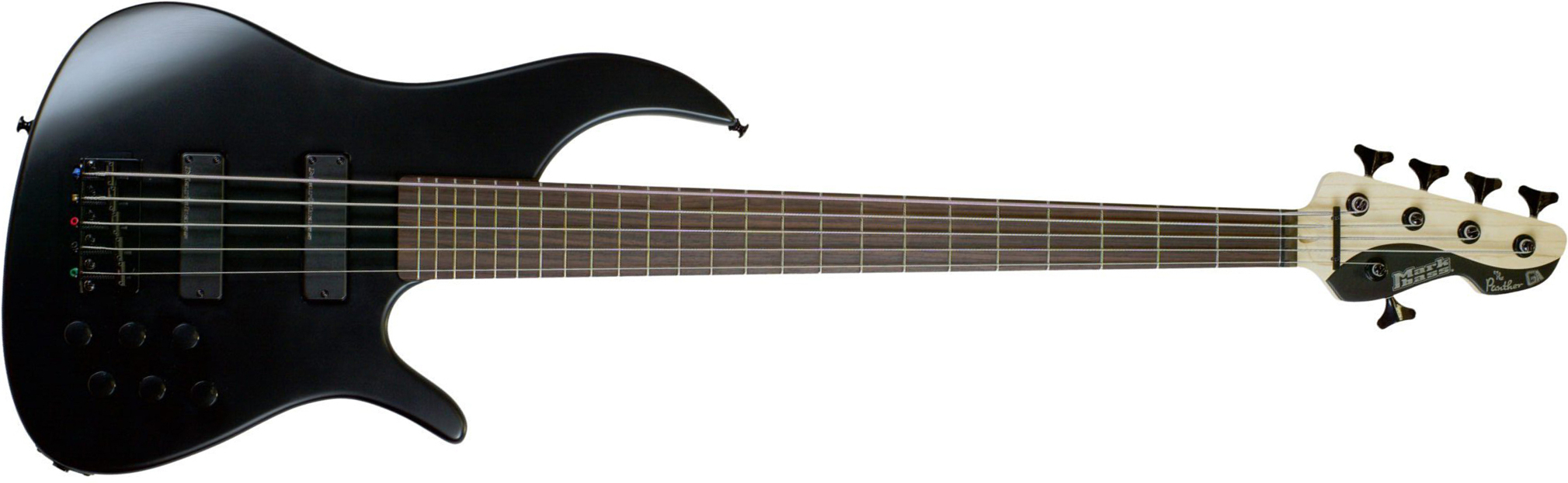 Markbass Mb Black Panther Gloxy 5c Bk Active Rw - Black - Solid body elektrische bas - Main picture
