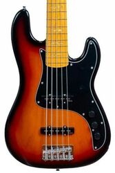 Solid body elektrische bas Markbass MB GV 5 Gloxy CR MP Passive - 3-Tone Sunburst