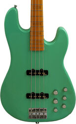 Solid body elektrische bas Markbass MB GV 4 Gloxy Val CR MP - Surf green