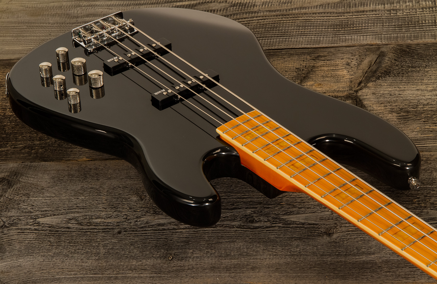 Markbass Mb Gv 4 Gloxy Val Cr Mp Active Mn - Black - Solid body elektrische bas - Variation 3